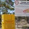 Quarantine bin at entry to fruit-fly-free zone