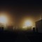 Dust storm at night, Twin Hills Village, The Granites