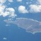 Southern end of thistle island from 38000 ft.