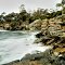 Surf hitting the cliffs at Shelly Point