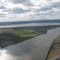 Aerial photo of island