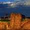 hay bale in the sun