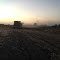 Corn dust at dusk.