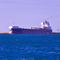 Freighter upbound On the St Clair Cutoff Channel near Harsens Island