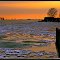 Icy Sunset on the Island (please enlarge to enjoy!)