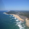 Two rivers joining the sea