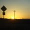 Sunrise along the road