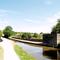 Pillbox built into canal bridge