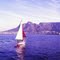 Yacht in Table Bay