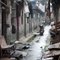 Zhangjiajie city slum