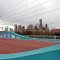 McKee Street Bridge over Buffalo Bayou with Houston Skyline looking Southwest from East of Town