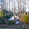 VIRGINIA: ISLE OF WIGHT COUNTY: WINDSOR: collapsed house on West Blackwater Road (S.R. 603) near view