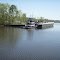 VIRGINIA: ATLANTIC INTRACOASTAL WATERWAY: tug with barge on the canal