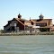 Waterfront building on tip of Tangier Island