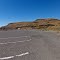 View to the North and the Columbia Plateau. You can see the remainents of the SP&S rail line on the side.