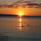 Sunrise over Madeline Island