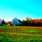 Barn with a Painting on it