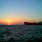 Sabine Pass TX Tanker at Sunrise