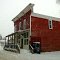 Old store in winter