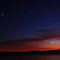Jupiter and Venus over Lake Champlain