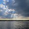 The sunbeam's back on Robinson Lake after a shower