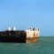 cement pier middle of bay in Florida Keys