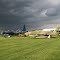 Old airplanes in Willow Run Airport