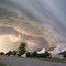 Ominous clouds. Luckily, no damage.