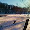 a freezing river