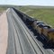 Union Pacific Kohlenzug nahe Douglas, Wyoming