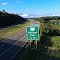 I-77 N view at Bolivar - Zoar, Ohio exit ramp at the Zoar Towpath Trail