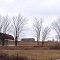 Ancient Railroad car on a farm