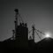 Grain Elevator at Sunset