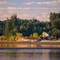 Hartstene Island at sunrise from McMicken Island State Park, Case Inlet