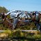 A Bull Sculpture by Bettye Hamblen Turner