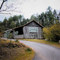 Old Elledge Mill buildings from Elledge Mill Rd, Mulberry, NC