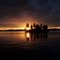 Midnight Sunset over Big Lake