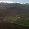 Brush Creek Valley from the air, with New York Mountains behind