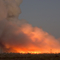Mallory Swamp wildfire at dusk