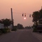Sunset at the traffic light