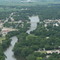 Aerial photo over Charles City