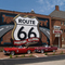 Backside of the Route 66 Association of Illinois Hall of Fame and Museum