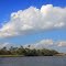 Peace River landscape with clouds, Peace River, Florida