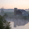 Misty Morning Barn