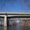 the shinny new side of the liberty road bridge over the monocacy