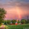 Farm on Felch St. with Morning Rainbow