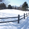 Snowy Fence, Ham Lake, Minnesota