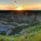 Panorama of ravine leading to the Missouri River near Williston - pls view full size