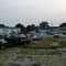 a motley collection of vehicles and vehicle parts scattered across the lot at Massey Auto Works, including, yes, a 1937 Willys pick-up painted Pepto-Bismol-pink (!), 9-2-11