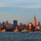 manhattan at sunset